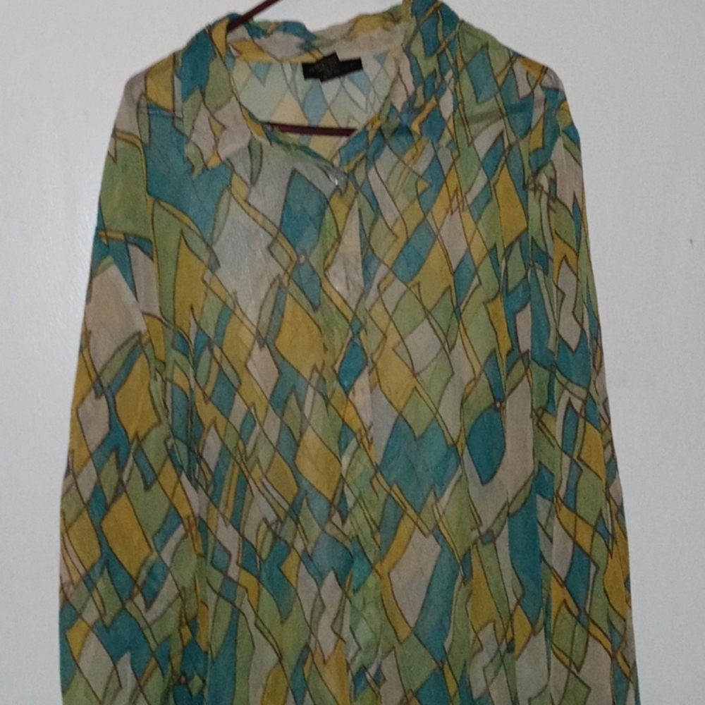 Ashley Stewart blouse size  thur with the tank top